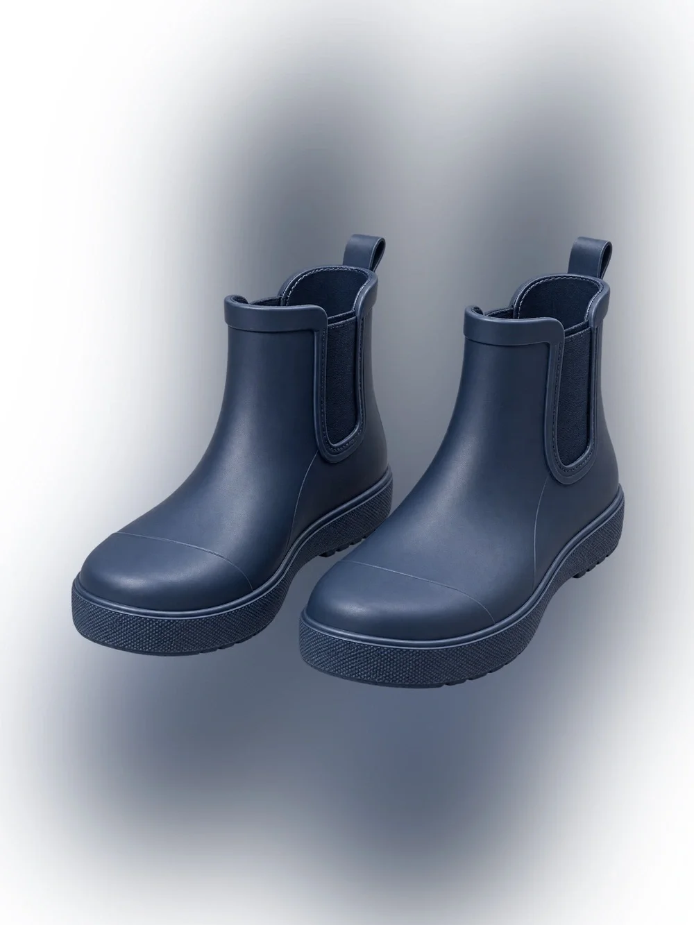 BEARPAW Navy Chelsea Rain Boots – Kids Size 4